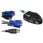 Newlink Micro 2 PORT KVM Switch using Attached MOULDED USB/VGA CABLE (NLKVM-USB2)