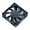 70mm AKASA AK-179BKT-C Auto Thermal Sensor Black Fan, 3 Pin Ball Bearing