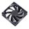 120mm AKASA AK-174BKT-B Auto Thermal Sensor Black Fan, 3 Pin Ball Bearing
