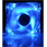 120mm Sharkoon  "Silent Eagle LED", Quiet 19 dB(A), Blue Case Fan - 36.7 CFM