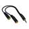 Scan 2TT-201 3.5mm Headphone Splitter Cable - (Share your Headphones on PSP, MP3 Players Etc...)