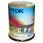 100pcs Cakebox, TDK DVD-R47PWWCBED100, 4.7GB DVD-R 16x, Single Layer Full Face Printable, 120min