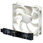 120mm Silverstone SST-FM123 Cream Bullet Fan 900-2600rpm Inc Control Module Hub with on/off