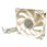 120mm Silverstone FM122 Cream/Silver Quiet Case Fan 800-2400rpm with Fan Controller