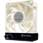 120mm Silverstone FM122B Cream/Black Quiet Case Fan 800-2400rpm with Fan Controller