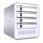 Icy Dock MB-561S-4S 3.5" SATA II Aluminium Quad Hotswap External DAS with 4x eSata Host