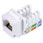 Philex Standard fit (90º) RJ45 Cat 6 Keystone Jack - White Punch Down