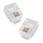 Scan x10 UT-221 RJ11 4 Wire Male Plug (Pack of x10 units)