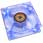80mm Revoltec RL021 Smoked Blue Inc 4x Blue LED sleeve bearing, 25.4 cfm, 2000rpm, 21dB(A)