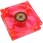 Revoltec RL022 Smoked Red Inc 4x Red LED 80mm sleeve bearing, 25.4 cfm, 2000rpm, 21dB(A)