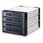 Jou-Jye Black SNT-3141 4xHHD SATA/SAS Hot Swap Rack fits into 3x5.25" Bays