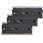 3GB (3x1GB) Corsair Dominator DDR3, PC3-12800 (1600), 240 Pin, Non-ECC Unbuffered, CAS 8, DHX, XMP