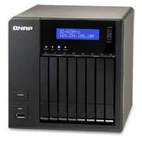 Qnap SS-839 Pro 8-bay 2.5 Inch Mini Nas Intel 1.6GHz CPU,2GB DDRII,RAID 0/ 1/ 5/ 6,JBOD, 2x eSata/5xUSB 