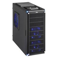 Xclio NightHawk Extreme, Mid Tower Case, Black, 10 Front Bays, 18cm Side Fan
