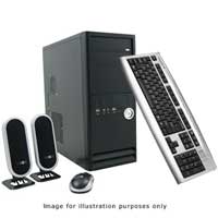 CiT 2003, 4 in 1 Kit, Black Mid Tower Case with 450W PSU, Keyboard, Mouse & Speakers