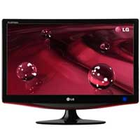 19 Inch LG M197WDP, Gloss Black Widescreen LCD TV, 1366x768, 10000:1, 5ms, HDMI/ DVI