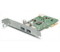 2 Port Scan HPU-300NC SuperSpeed USB3.0 (NEC) 5Gbps PCI-Express Adapter