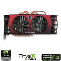 1GB Gainward GTX 285 55nm, 2484MHz GDDR3, GPU 648MHz, Shader 1476MHz, 240 Cores + Batman*
