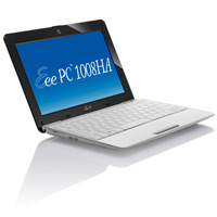 10.1 Inch Asus Eee PC 1008HA White, Intel Atom N280 1.66GHz, 1GB DDR2, 250GB HDD, Windows 7 Starter