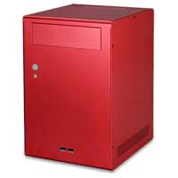 Lian Li PC-Q07R, Red, Cube/Minitower Aluminium mini-ITX Case, No PSU
