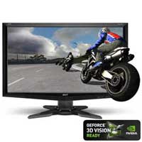 23.6 Inch Acer Aspire GD245HQ Black, 3D, Wide, 2 ms, HDMI & DVI-D, 1920x1080, 80000:1, 120Hz