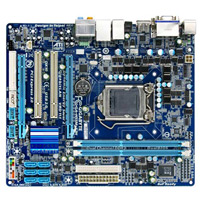 Gigabyte H55M-S2H, Intel H55, 1156, PCI-E 2.0 (x16), DDR3 1600/1800/2133, SATA 3Gb/s RAID, ATX, VGA