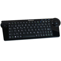 Keysonic KSK-3200RF - Wireless super mini keyboard with trackball.