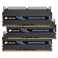 6GB (3x2GB) Corsair Dominator, DDR3 PC3-12800 (1600), CAS 8-8-8-24, DHX, XMP, New connector, 1.65V