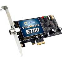Compro E750 PCIe Dual DVB-T TV Card with Power Up Scheduling and Windows Media Center Remote