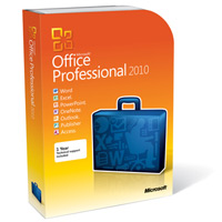 Microsoft Office Pro 2010 32/64 Bit English International DVD