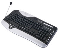 Colours IT KB-8108 Multimedia Office Pro Keyboard, Silver/Black with MIC/Speakers SKYPE Ready - It''s a real no brainer!