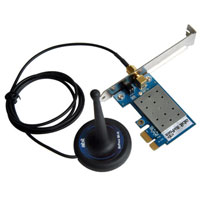 Abit AirPace PCI-E 54Mbps 802.11b/g Wi-Fi Card with Antenna and Software Access Poin - It''s a real no brainer!