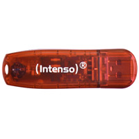 2GB Intenso Rainbow Line USB2 Pen Drive Crystal ''Red'' PC/MAC/Linux - It''s a real no brainer!