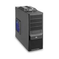 Xclio Godspeed One Full Black Mid Tower Case with 80mm Side Fan w/o PSU - It''s a real no brainer!