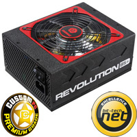 1250W Enermax Revolution85+ PSU, 91% Efficiency, 8x PCI-E 6+2P, 16xSATA, 6x12V 104A, PeakPower 1500W