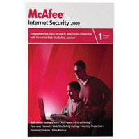 McAfee Internet Security Suite 2009 1 User 1 Year, AV/Fwall/Parental/IM/Privacy, OEM -  It''s a Real No Brainer!