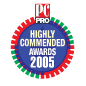 PC Pro - Highly Commended Award 2005
