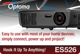 Optoma ES526 projectors - Hook it up to anything!