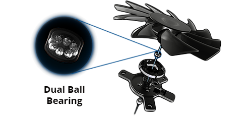DUAL BALL BEARINGS
