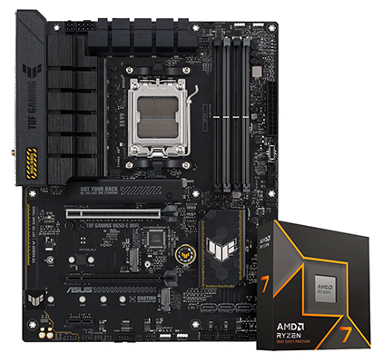 ASUS TUF GAMING B650-E WIFI Motherboard and AMD Ryzen 7 9700X Bundle