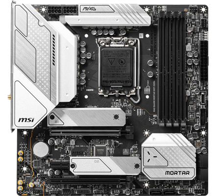 MSI MAG B660M MORTAR WIFI DDR4 MATX Intel Motherboard
