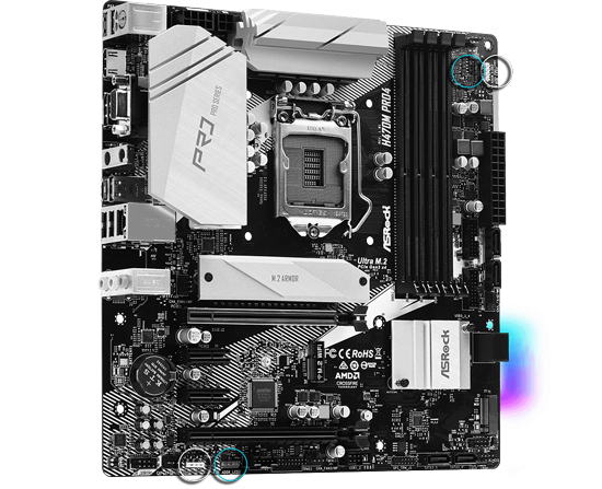 Design of ASRock H470M Pro4