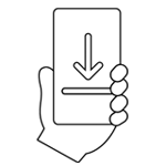 down
