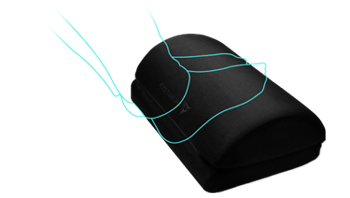 Semi-circular Cushion as an Foot-rest