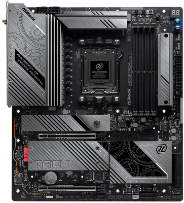 ASRock X870E Taichi Lite WiFi DDR5 AMD E-ATX Motherboard for Ryzen 8000/9000 Series