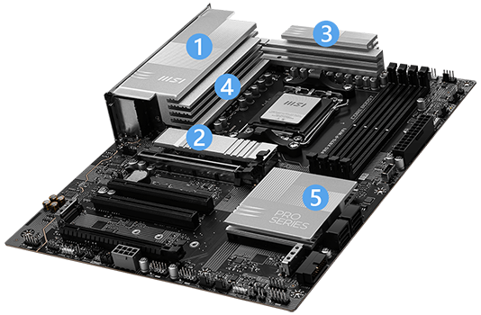 Massive Cooling heatsinks