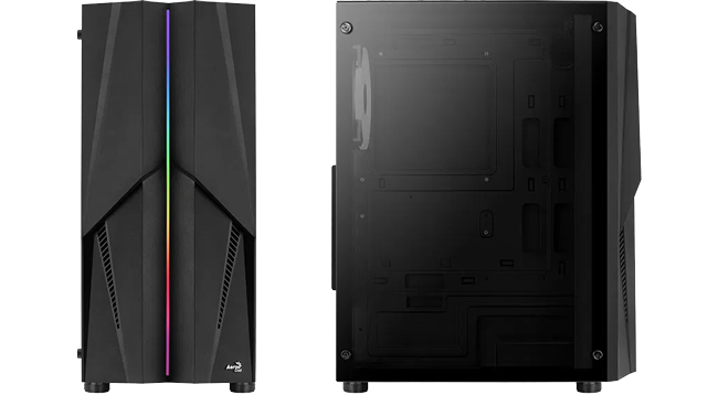 Aerocool Mecha ARGB Black Mid Tower Tempered Glass