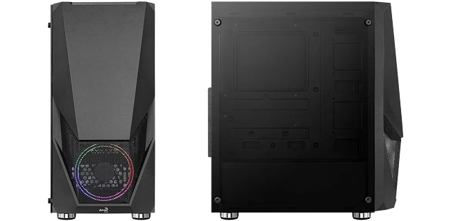 Aerocool Zauron RGB Black Mid Tower Tempered Glass