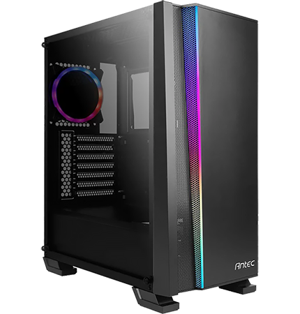 nx500 rgb mid tower gaming case