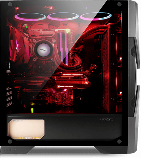 Antec DA601 PC Gaming Case with Customizable RGB Lighting